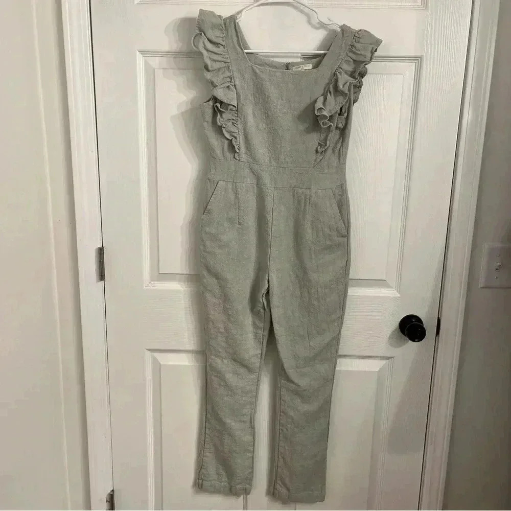 Chelsea And Violet Girls Mint Green Jumpsuit